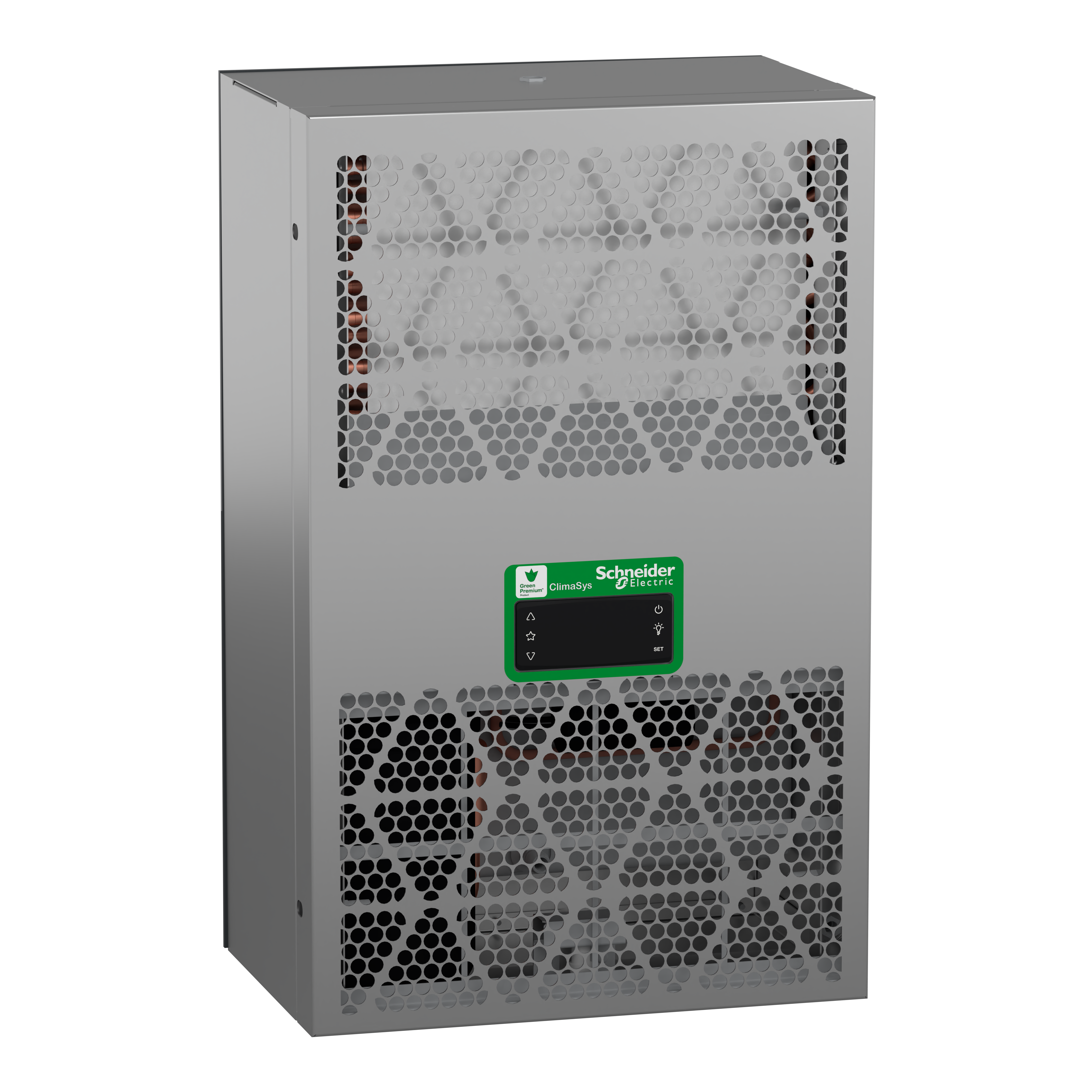 SCHNEIDER ELECTRIC - Unità di raffreddamento laterale, Climasys CU, acciaio inox, 350 W, 230 V, 50/60 Hz, IP55