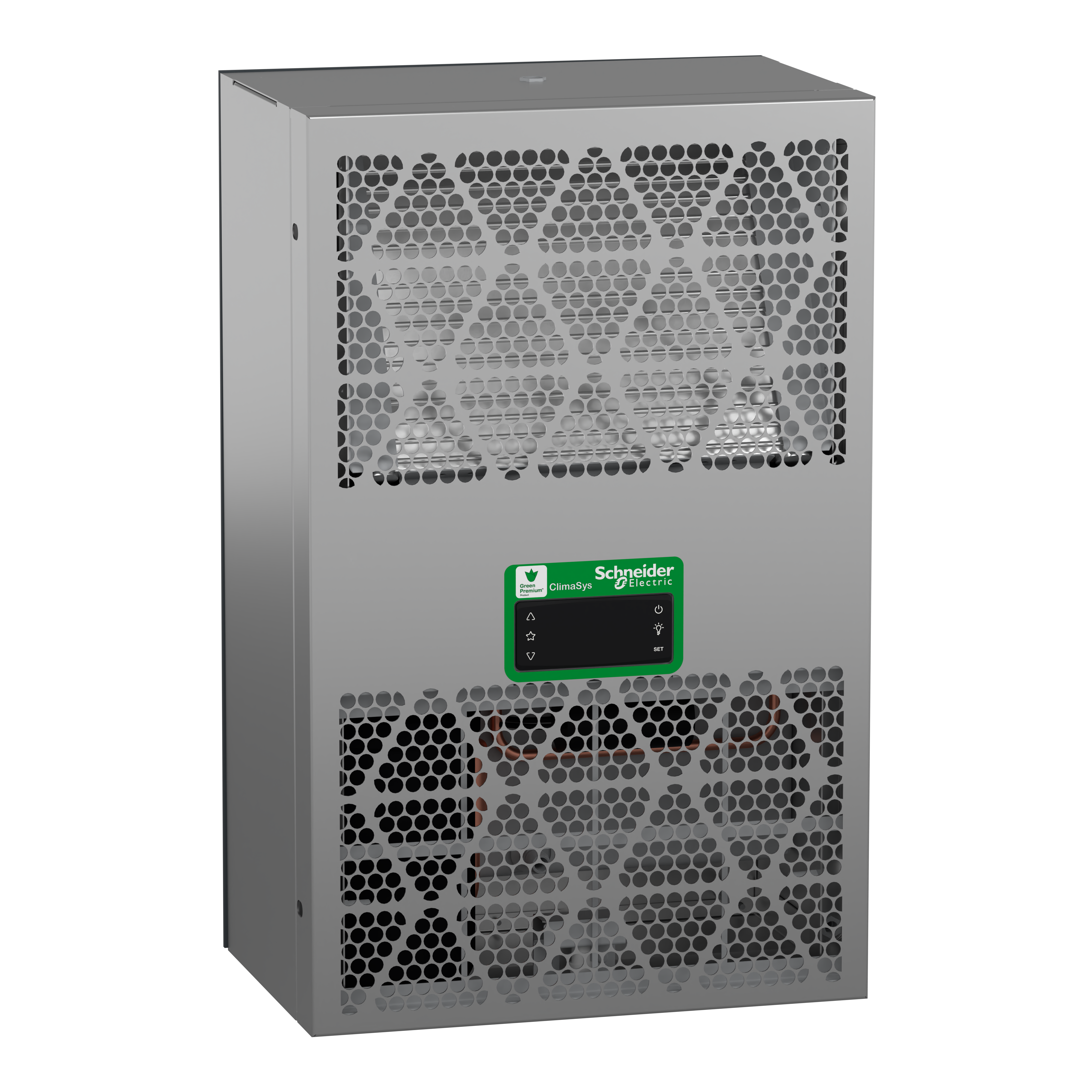 SCHNEIDER ELECTRIC - Unità di raffreddamento laterale, Climasys CU, acciaio inox, 600 W, 230 V, 50/60 Hz, IP55