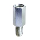 SCHNEIDER ELECTRIC - Distanziatori esagonali M8 altezza 20 per sollevare piastre di montaggio, fornitura: multipli di 100 NSYEX208