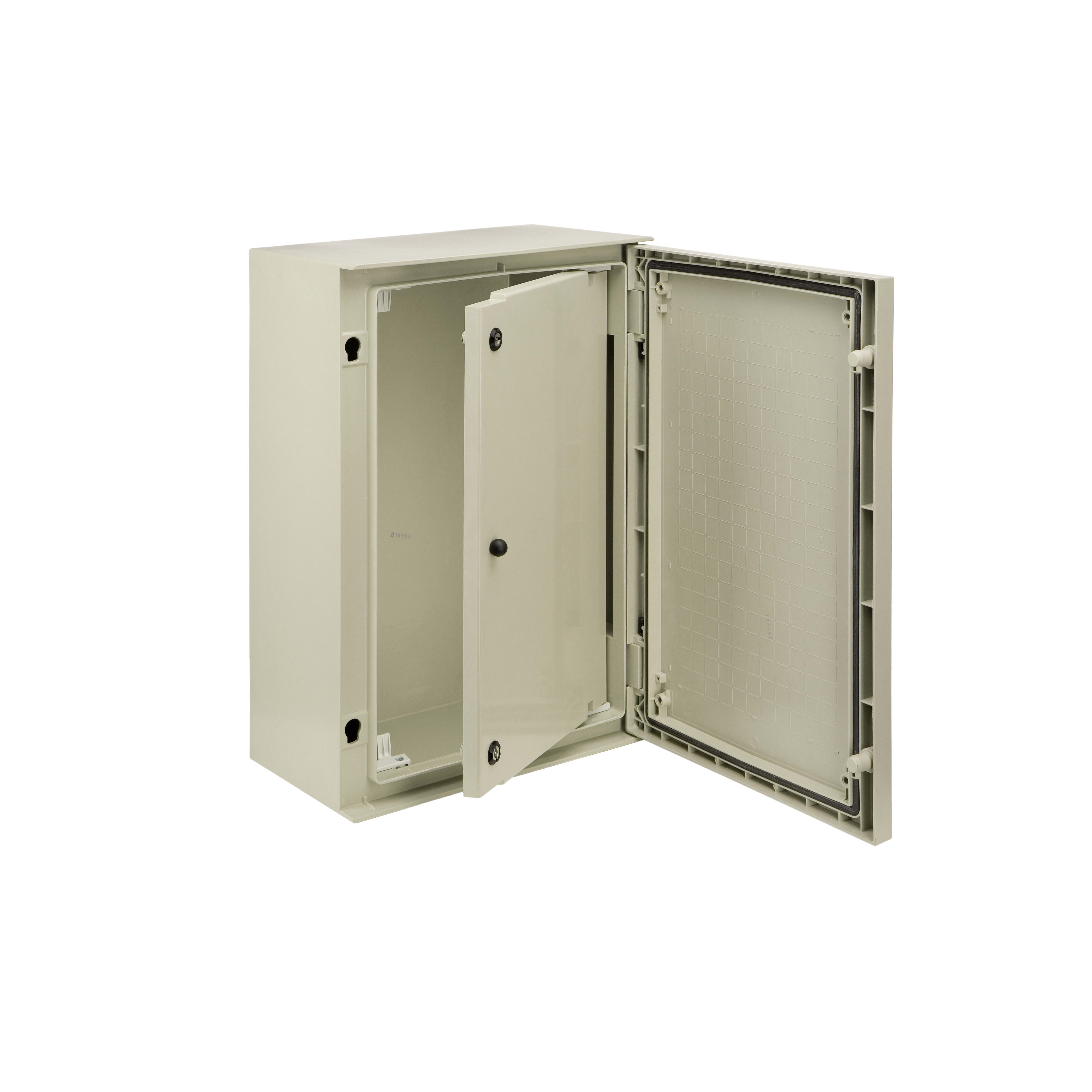 SCHNEIDER ELECTRIC - Porta interna reversibile in poliestere con 2 serrature e motivo a griglia, PanelSeT PLM, PLM3025