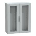SCHNEIDER ELECTRIC - Armadio in poliestere, PanelSeT PLA, porta trasparente, totalmente chiuso, 1250x1000x420mm, IP65, IK08