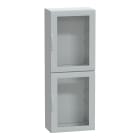 SCHNEIDER ELECTRIC - Armadio in poliestere, PanelSeT PLA, porta trasparente, totalmente chiuso, 2000x750x420mm, IP65, IK08