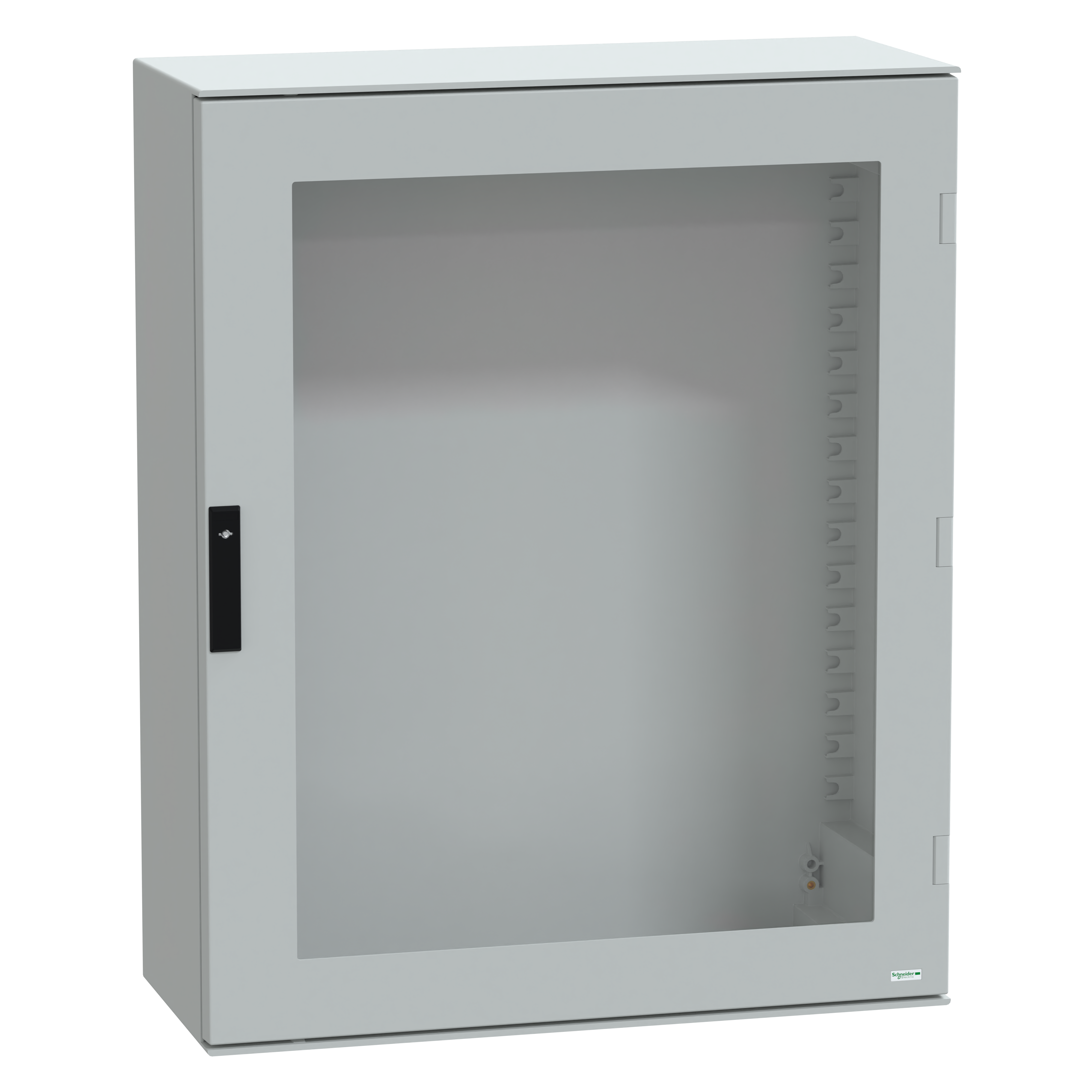 SCHNEIDER ELECTRIC - Cassetta in poliestere montata a parete, PanelSeT PLM, porta trasparente, 1056x852x350mm, IP66, IK08, RAL 7035 NSYPLM108TG