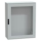 SCHNEIDER ELECTRIC - Cassetta in poliestere montata a parete, PanelSeT PLM, porta trasparente, 1056x852x350mm, IP66, IK08, RAL 7035 NSYPLM108TG