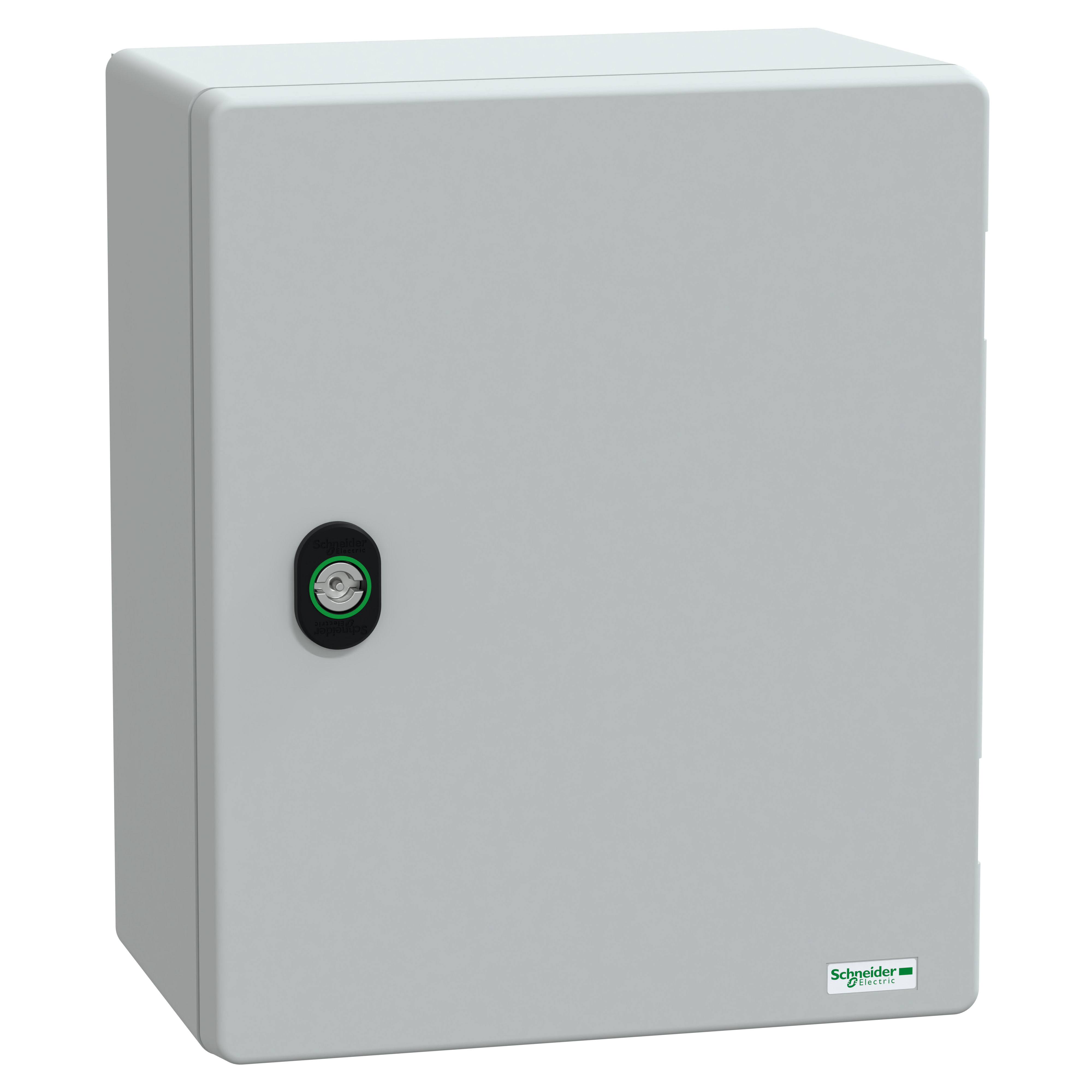 SCHNEIDER ELECTRIC - Cassetta in poliestere montata a parete, PanelSeT PLM, porta piena, 308x255x160mm, IP66, IK10, RAL 7035 NSYPLM3025G