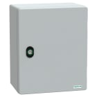 SCHNEIDER ELECTRIC - Cassetta in poliestere montata a parete, PanelSeT PLM, porta piena, 308x255x160mm, IP66, IK10, RAL 7035 NSYPLM3025G