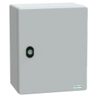 SCHNEIDER ELECTRIC - Cassetta in poliestere con porta liscia e piastra metallica, 308x255x160 mm, IP66, IK10, RAL 7035