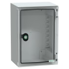 SCHNEIDER ELECTRIC - Cassetta in ABS + PC montata a parete, PanelSeT PLM, porta trasparente, 310x215x160mm, IP66, IK10, RAL 7035 NSYPLM32TG