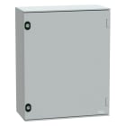SCHNEIDER ELECTRIC - Cassetta in poliestere montata a parete, PanelSeT PLM, porta piena, 530x430x200mm, IP66, IK10, RAL 7035 NSYPLM54G