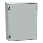 SCHNEIDER ELECTRIC - Cassetta in poliestere montata a parete, PanelSeT PLM, porta piena, con piastra metallica, 530x430x200mm, IP66, IK10, RAL 7035 NSYPLM54PG