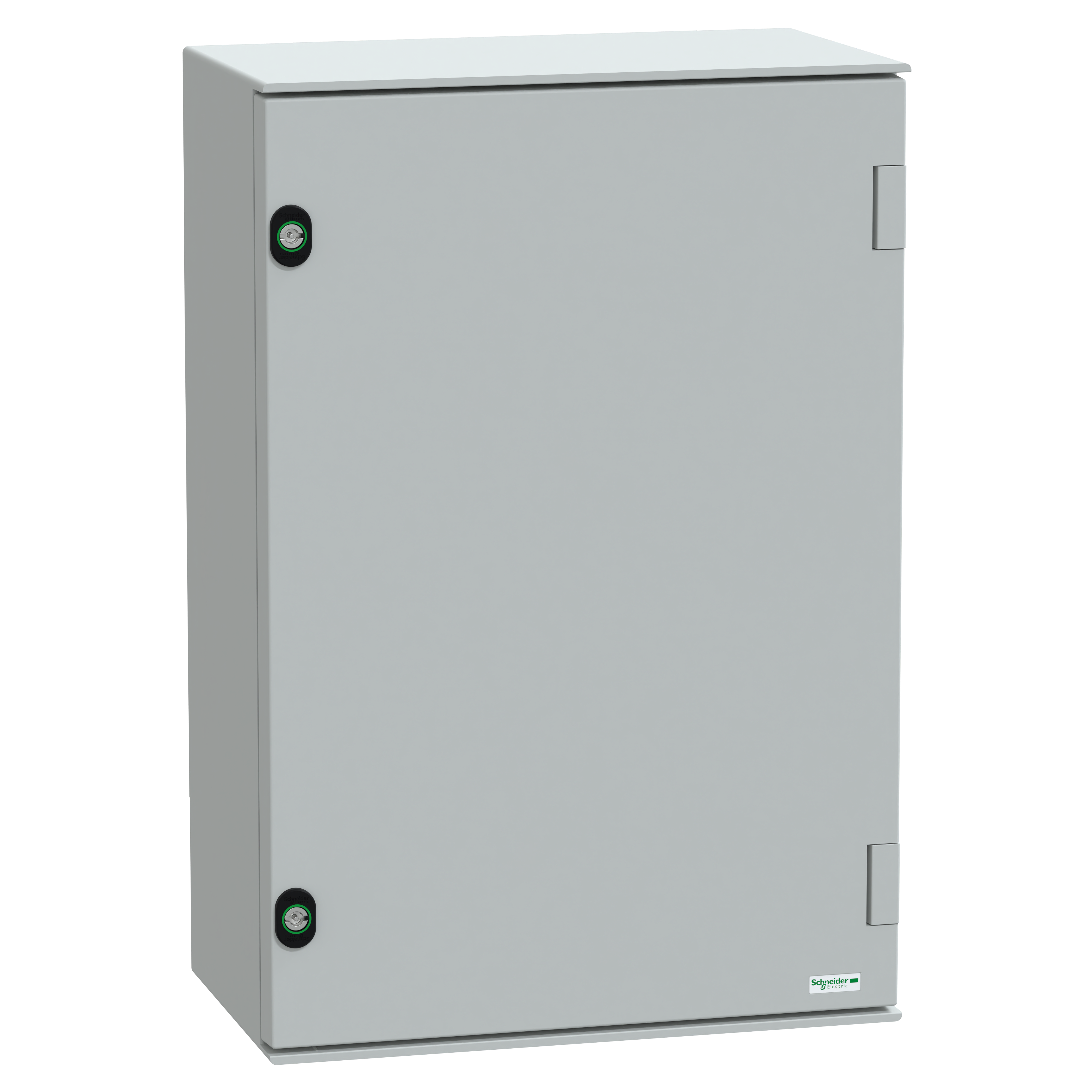 SCHNEIDER ELECTRIC - Cassetta in poliestere montata a parete, PanelSeT PLM, porta piena, con piastra metallica, 647x436x250mm, IP66, IK10, RAL 7035