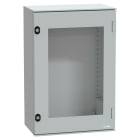 SCHNEIDER ELECTRIC - Cassetta in poliestere montata a parete, PanelSeT PLM, porta trasparente, 647x436x250mm, IP66, IK08, RAL 7035 NSYPLM64TG
