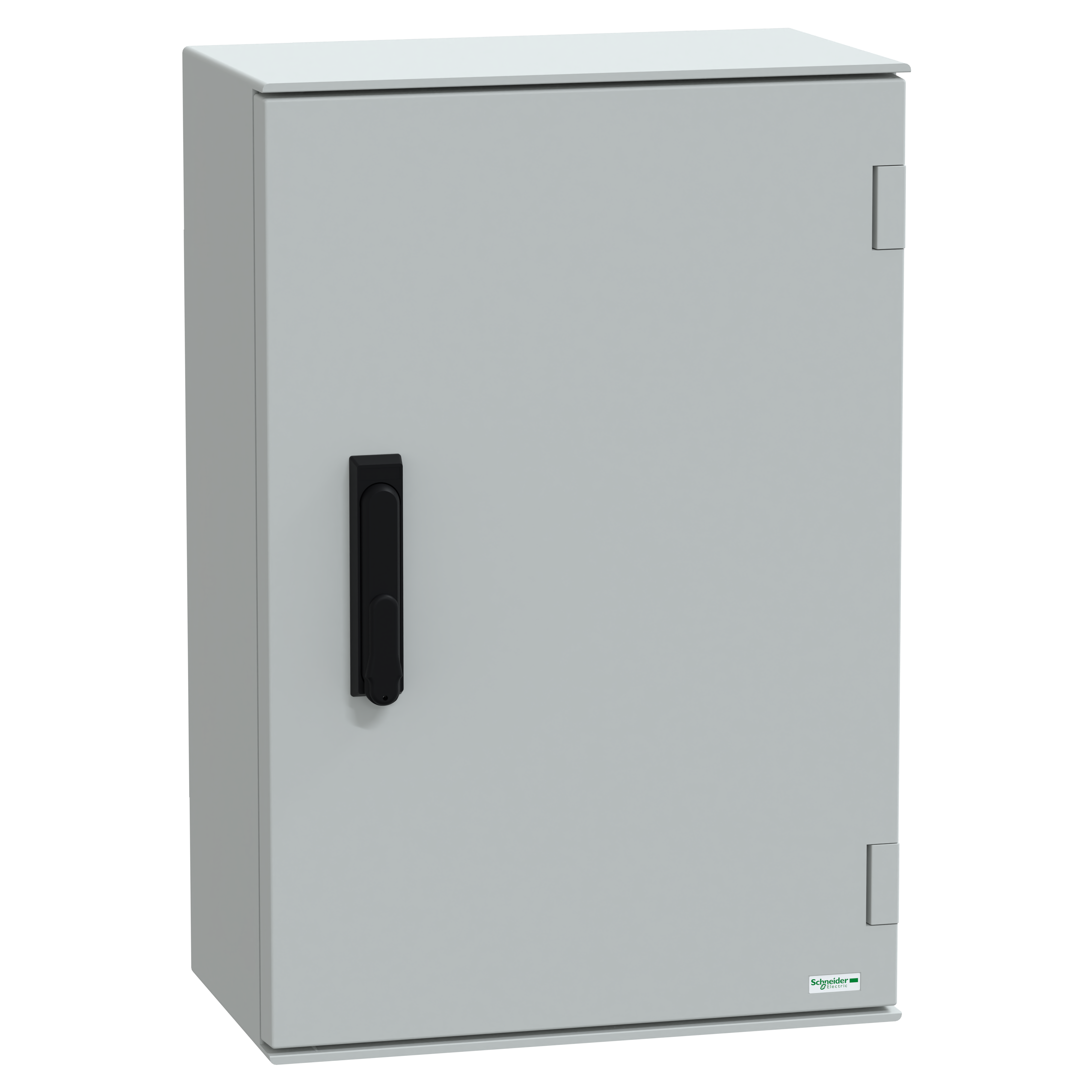 SCHNEIDER ELECTRIC - Cassetta in poliestere montata a parete, PanelSeT PLM, porta piena, con maniglia, 647x436x250mm, IP66, IK10, RAL 7035