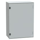 SCHNEIDER ELECTRIC - Cassetta in poliestere montata a parete, PanelSeT PLM, porta piena, 747x536x300mm, IP66, IK10, RAL 7035