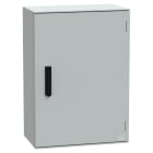 SCHNEIDER ELECTRIC - Cassetta in poliestere montata a parete, PanelSeT PLM, porta piena, con maniglia, 747x536x300mm, IP66, IK10, RAL 7035 NSYPLM75VG