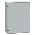 SCHNEIDER ELECTRIC - Cassetta in poliestere montata a parete, PanelSeT PLM, porta piena, 847x636x300mm, IP66, IK10, RAL 7035 NSYPLM86G