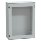 SCHNEIDER ELECTRIC - Cassetta in poliestere montata a parete, PanelSeT PLM, porta trasparente, 847x636x300mm, IP66, IK08, RAL 7035 NSYPLM86TG