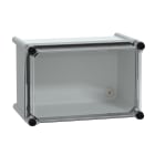 SCHNEIDER ELECTRIC - Cassetta PLS, retro in poliestere, coperchio trasparente per PC IP65 18x27x18cm NSYPLS1827G