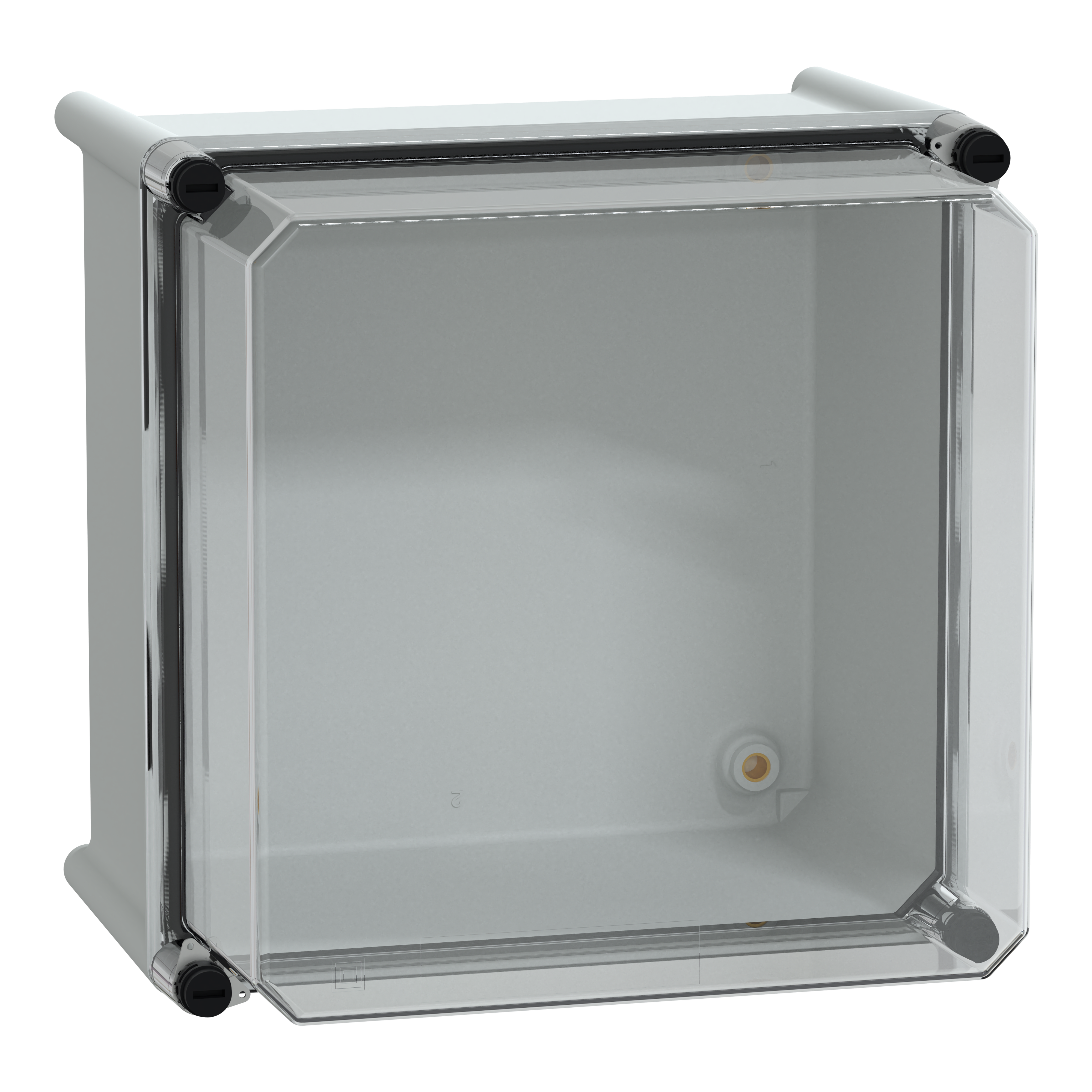 SCHNEIDER ELECTRIC - Cassetta PLS, retro in poliestere, coperchio trasparente per PC IP65 27x27x23cm