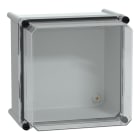 SCHNEIDER ELECTRIC - Cassetta PLS, retro in poliestere, coperchio trasparente per PC IP65 27x27x23cm NSYPLS2727AG