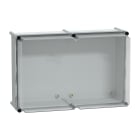 SCHNEIDER ELECTRIC - Cassetta PLS, retro in poliestere, coperchio trasparente per PC IP65 36x54x23cm NSYPLS3654AG