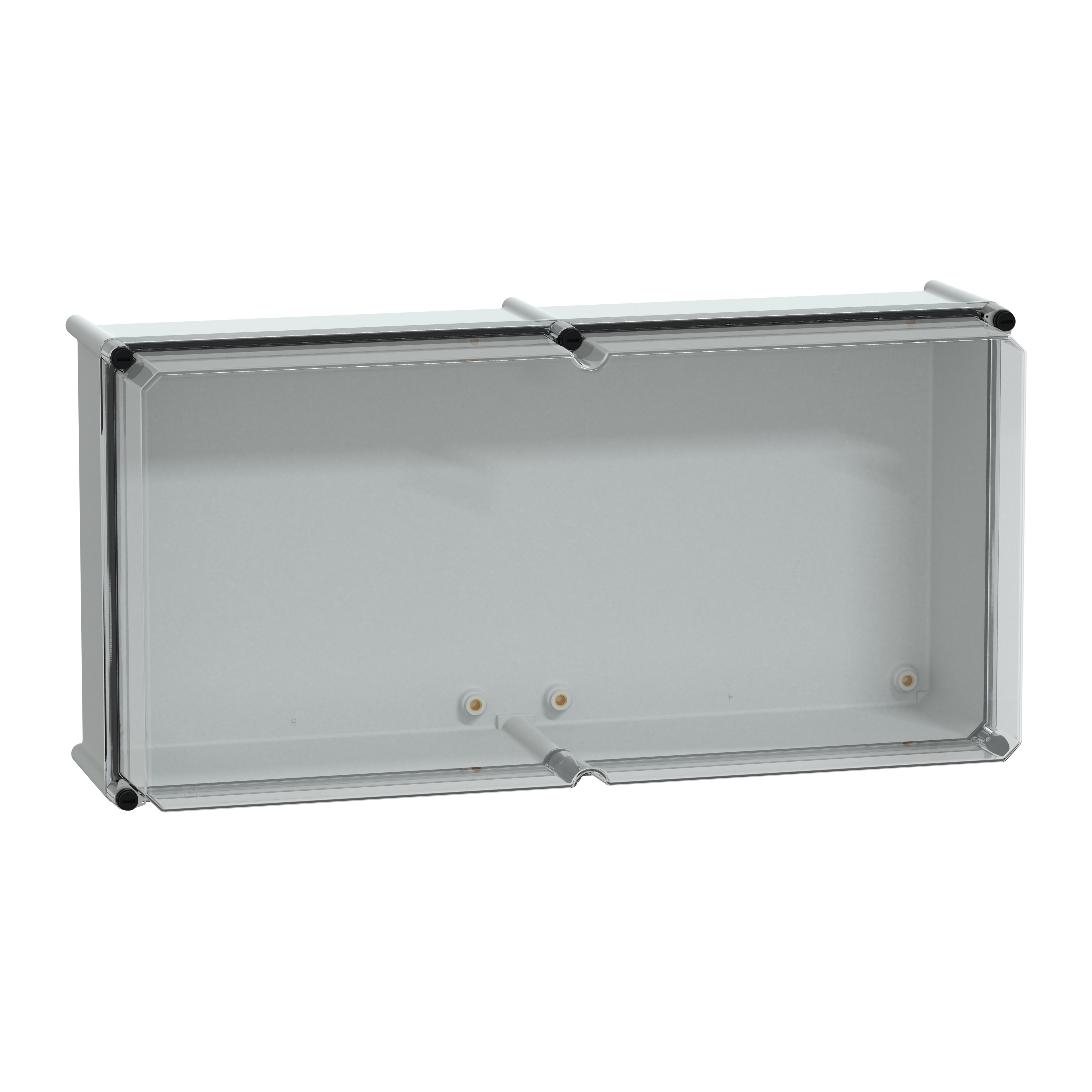 SCHNEIDER ELECTRIC - Cassetta PLS, retro in poliestere, coperchio trasparente per PC IP65 36x72x23 cm