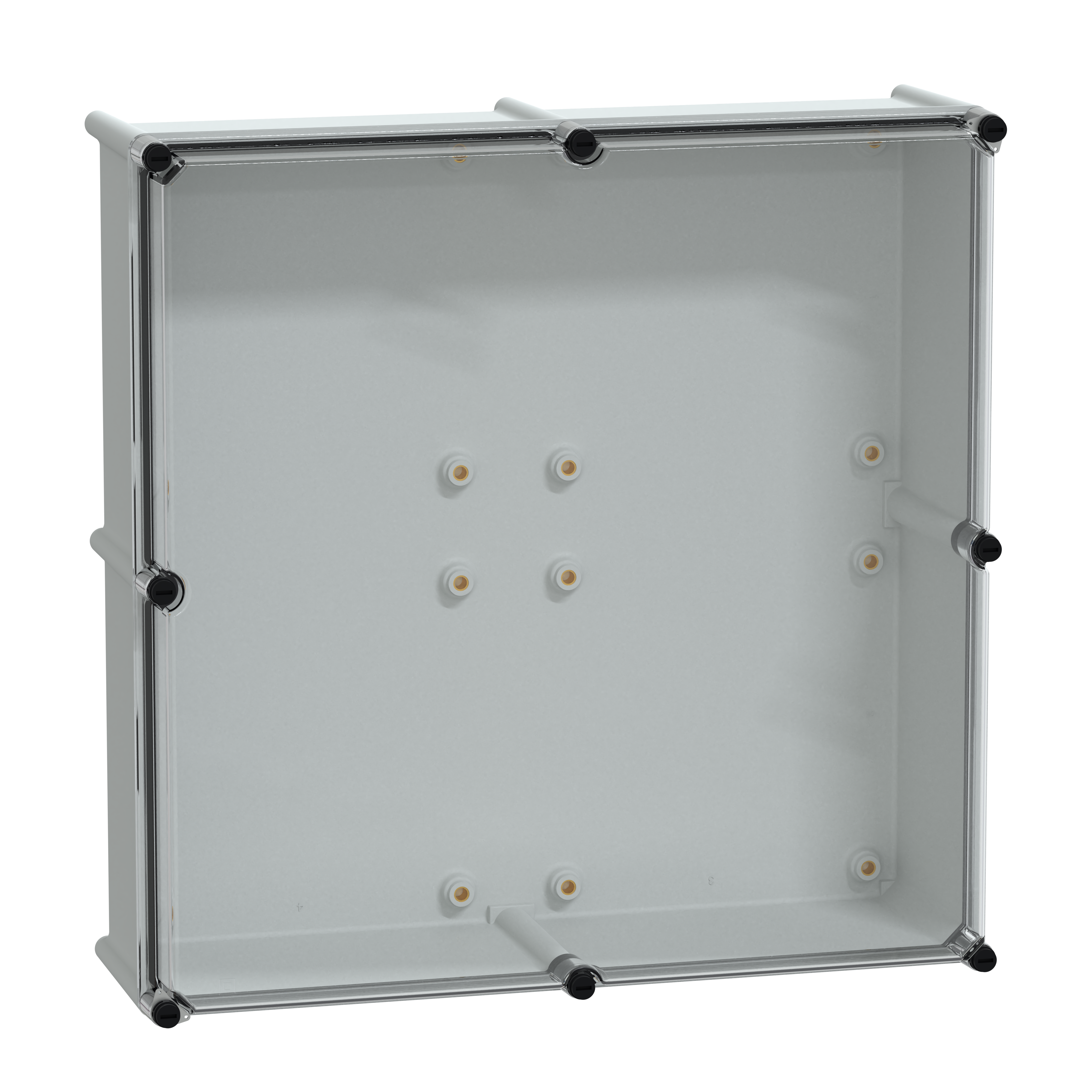 SCHNEIDER ELECTRIC - Cassetta PLS, retro in poliestere, coperchio trasparente per PC IP65 54x54x18cm