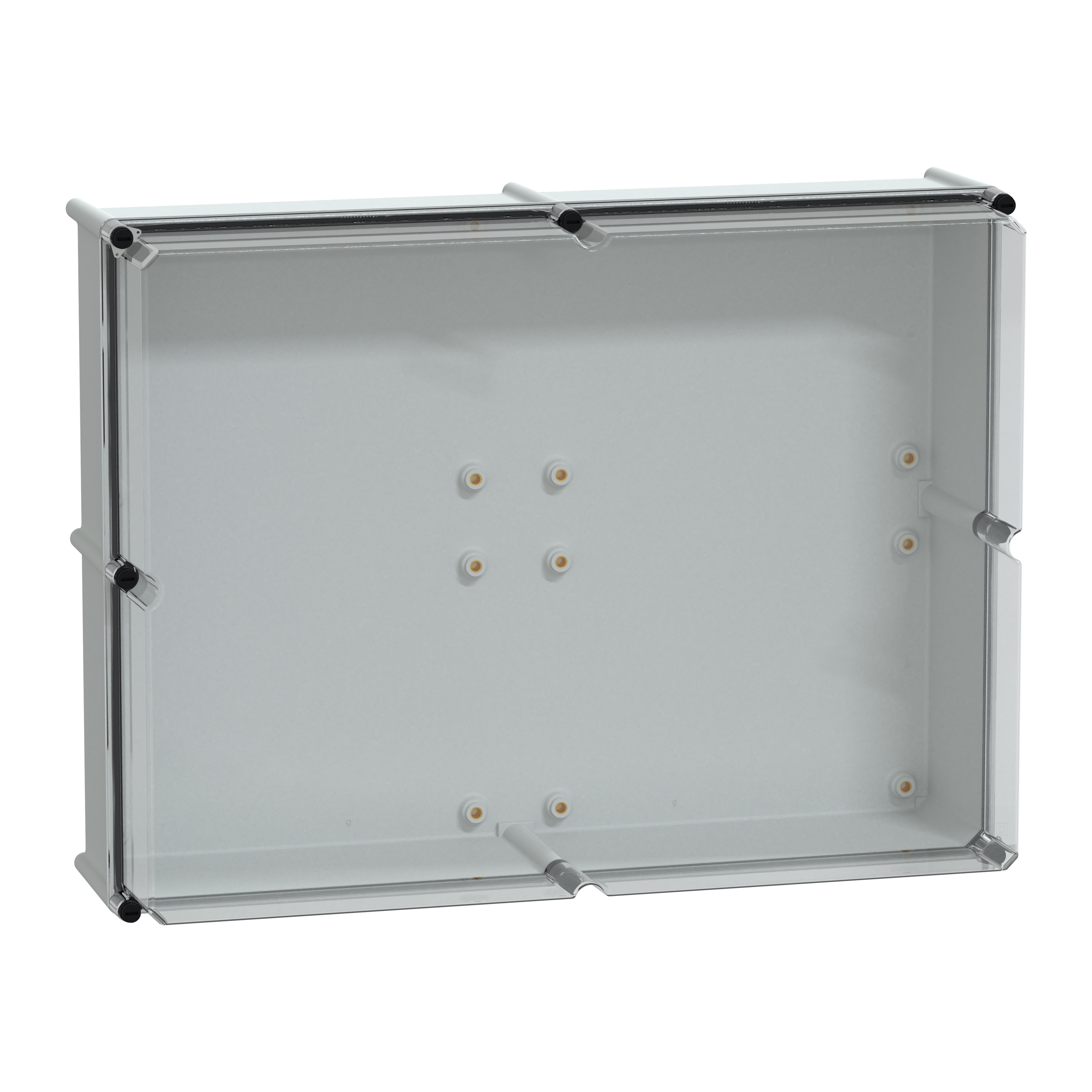 SCHNEIDER ELECTRIC - Cassetta PLS, retro in poliestere, coperchio trasparente per PC IP65 54x72x23cm