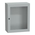 SCHNEIDER ELECTRIC - Cassetta in acciaio montata a parete, PanelSeT S3D, porta trasparente, senza piastra di montaggio, 1000x800x400mm, IP66, IK08