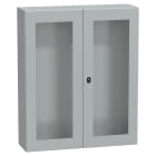 SCHNEIDER ELECTRIC - Cassetta in acciaio montata a parete, PanelSeT S3D, porta trasparente doppia senza piastra 1200x1000x300, IP55, IK08