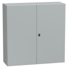 SCHNEIDER ELECTRIC - Cassetta in acciaio montata a parete, PanelSeT S3D, porta piena e piastra di montaggio 1200x1200x400 mm, IP55, IK10 NSYS3D121240DP