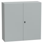 SCHNEIDER ELECTRIC - Cassetta in acciaio montata a parete, PanelSeT S3D, porta piena e piastra di montaggio 1200x1200x400 mm, IP55, IK10