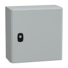 SCHNEIDER ELECTRIC - Cassetta in acciaio montata a parete, PanelSeT S3D, porta piena, con piastra di montaggio, 300x300x150 mm, IP66, IK10