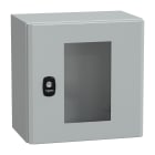 SCHNEIDER ELECTRIC - Cassetta in acciaio montata a parete, PanelSeT S3D, porta trasparente, senza piastra di montaggio, 300x300x200mm, IP66, IK08