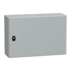 SCHNEIDER ELECTRIC - Cassetta in acciaio montata a parete, PanelSeT S3D, porta piena, senza piastra di montaggio, 400x600x200mm, IP66, IK10