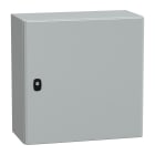 SCHNEIDER ELECTRIC - Cassetta in acciaio montata a parete, PanelSeT S3D, porta piena, con piastra di montaggio, 500x500x250mm, IP66, IK10
