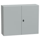 SCHNEIDER ELECTRIC - Cassa PanelSeT S3D + piastra di fondo 800X1000X300 2porte RAL7035 NSYS3D81030DP