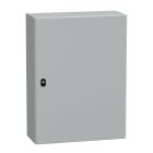SCHNEIDER ELECTRIC - Cassetta in acciaio montata a parete, PanelSeT S3D, porta piena, con piastra di montaggio, 800x600x250mm, IP66, IK10