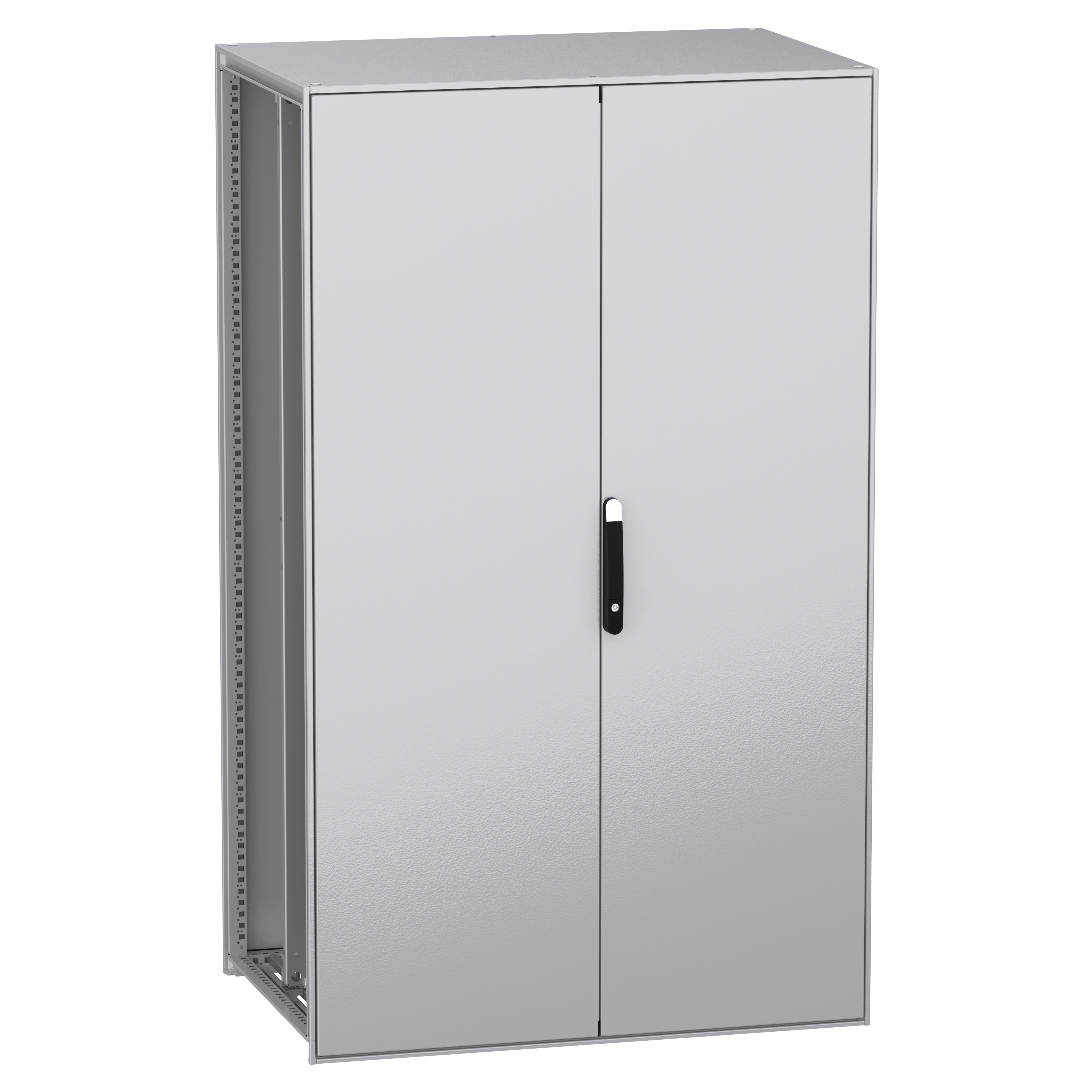 SCHNEIDER ELECTRIC - Armadio modulare a pavimento, PanelSeT SFN, acciaio decarbonizzato, piastra, 2000x1200x800 mm, 2 porte, IP55