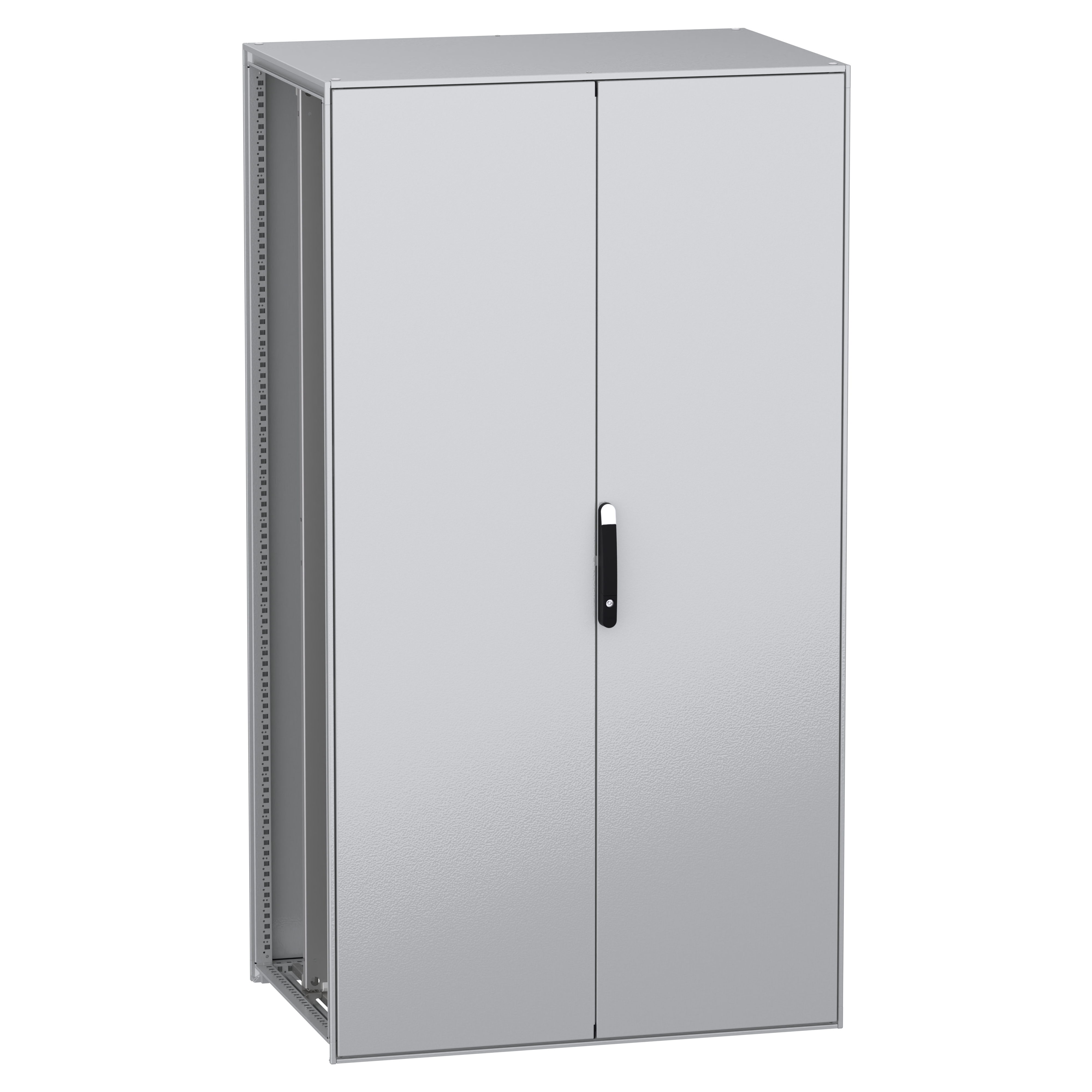 SCHNEIDER ELECTRIC - Armadio modulare a pavimento, PanelSeT SFN, acciaio decarbonizzato, piastra, 2200x1200x800 mm, 2 porte, IP55