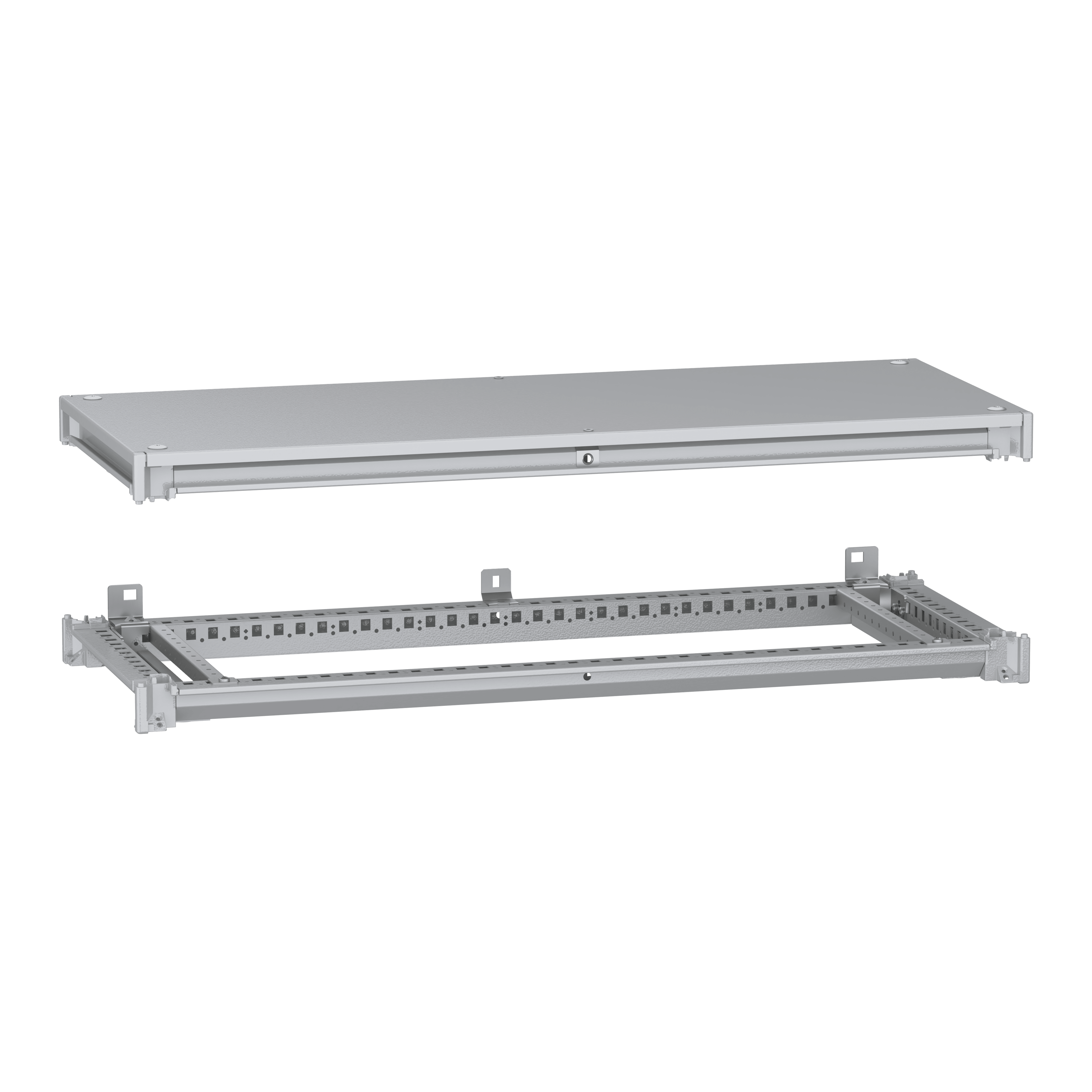 SCHNEIDER ELECTRIC - Telaio inferiore e superiore, PanelSeT SFN, per armadio elettrico L1000 P400mm, tetto incluso