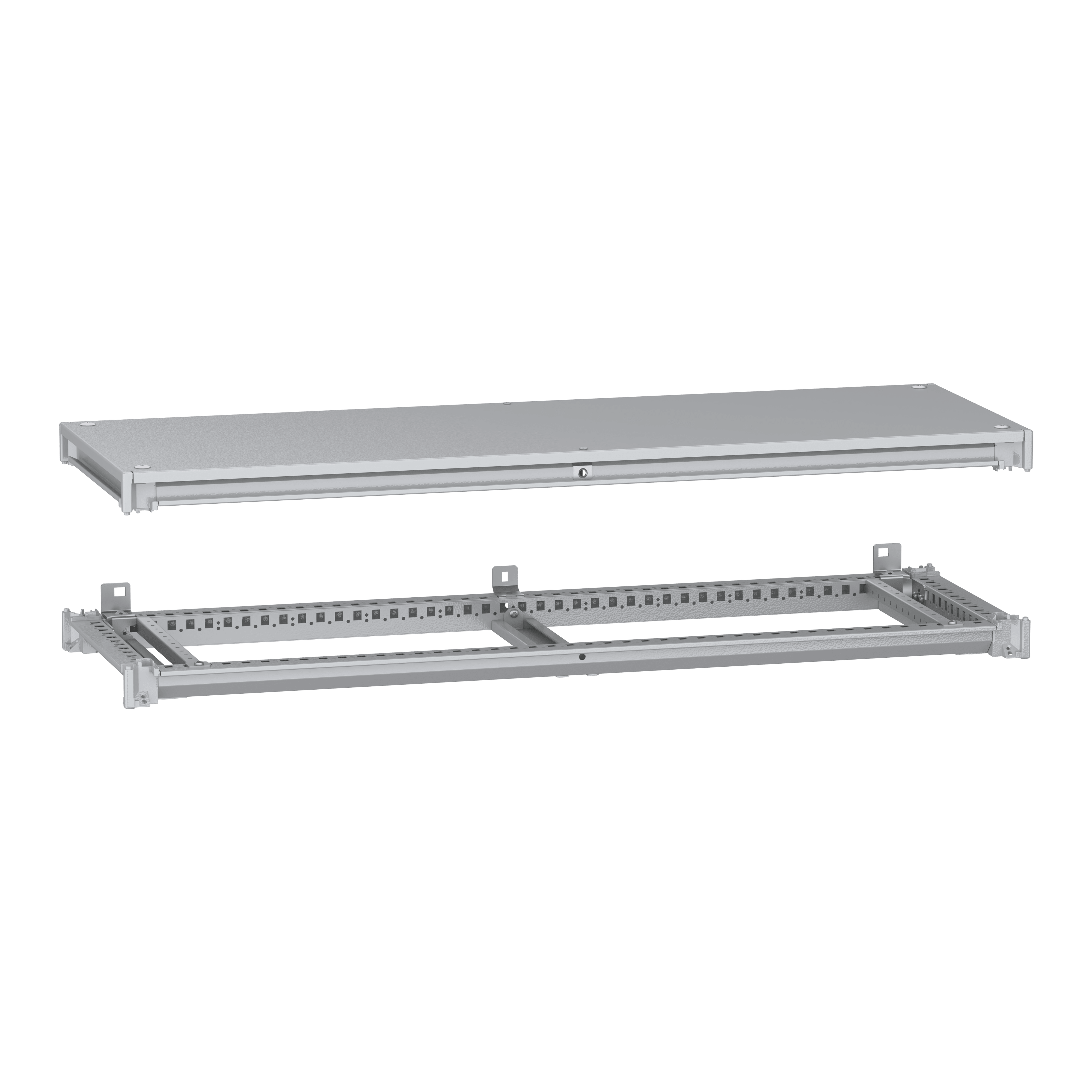 SCHNEIDER ELECTRIC - Telaio inferiore e superiore, PanelSeT SFN, per armadio elettrico L1200 P400mm, tetto incluso