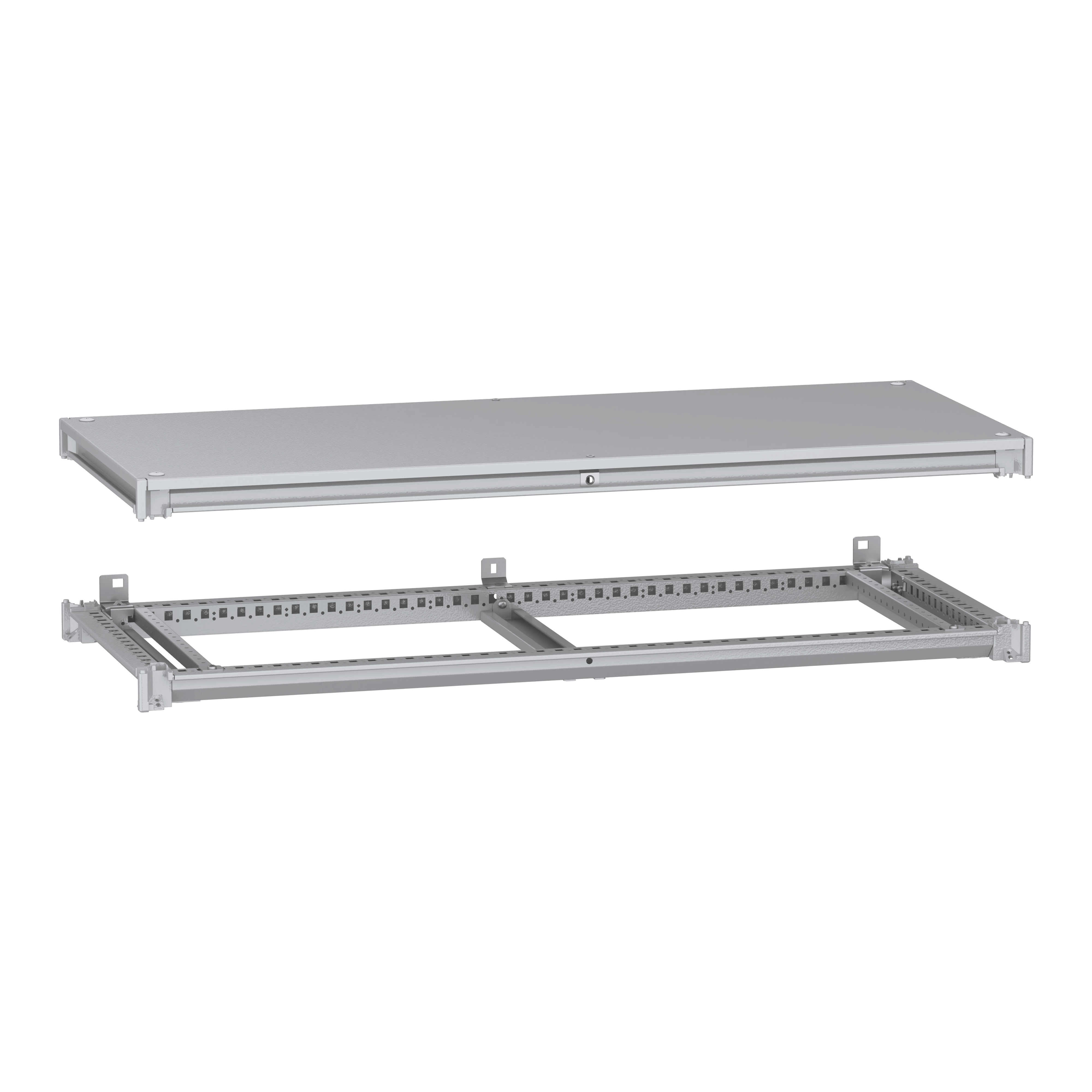 SCHNEIDER ELECTRIC - Telaio inferiore e superiore, PanelSeT SFN, per armadio elettrico L1200 P500mm, tetto incluso