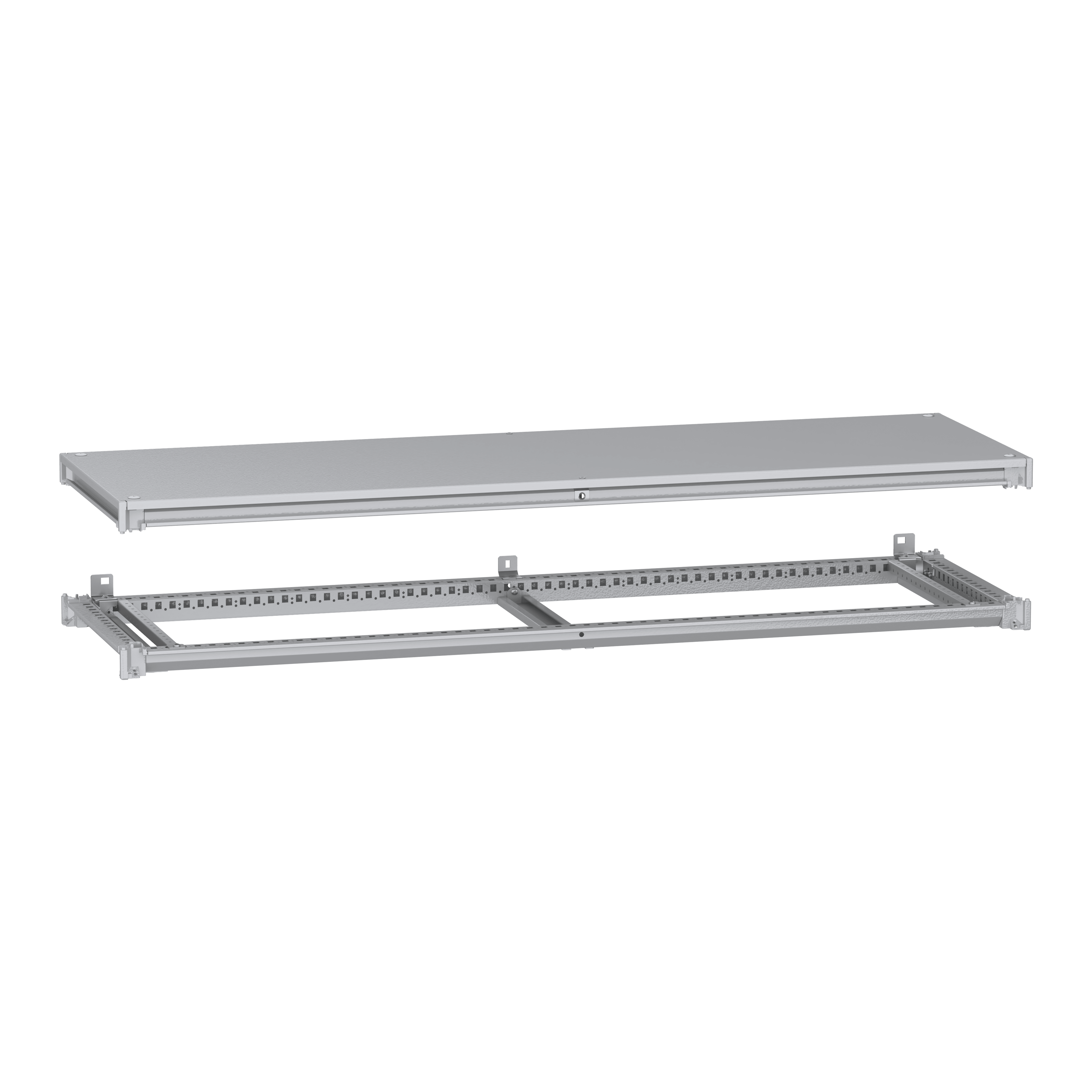 SCHNEIDER ELECTRIC - Telaio inferiore e superiore, PanelSeT SFN, per armadio elettrico L1600 P500mm, tetto incluso