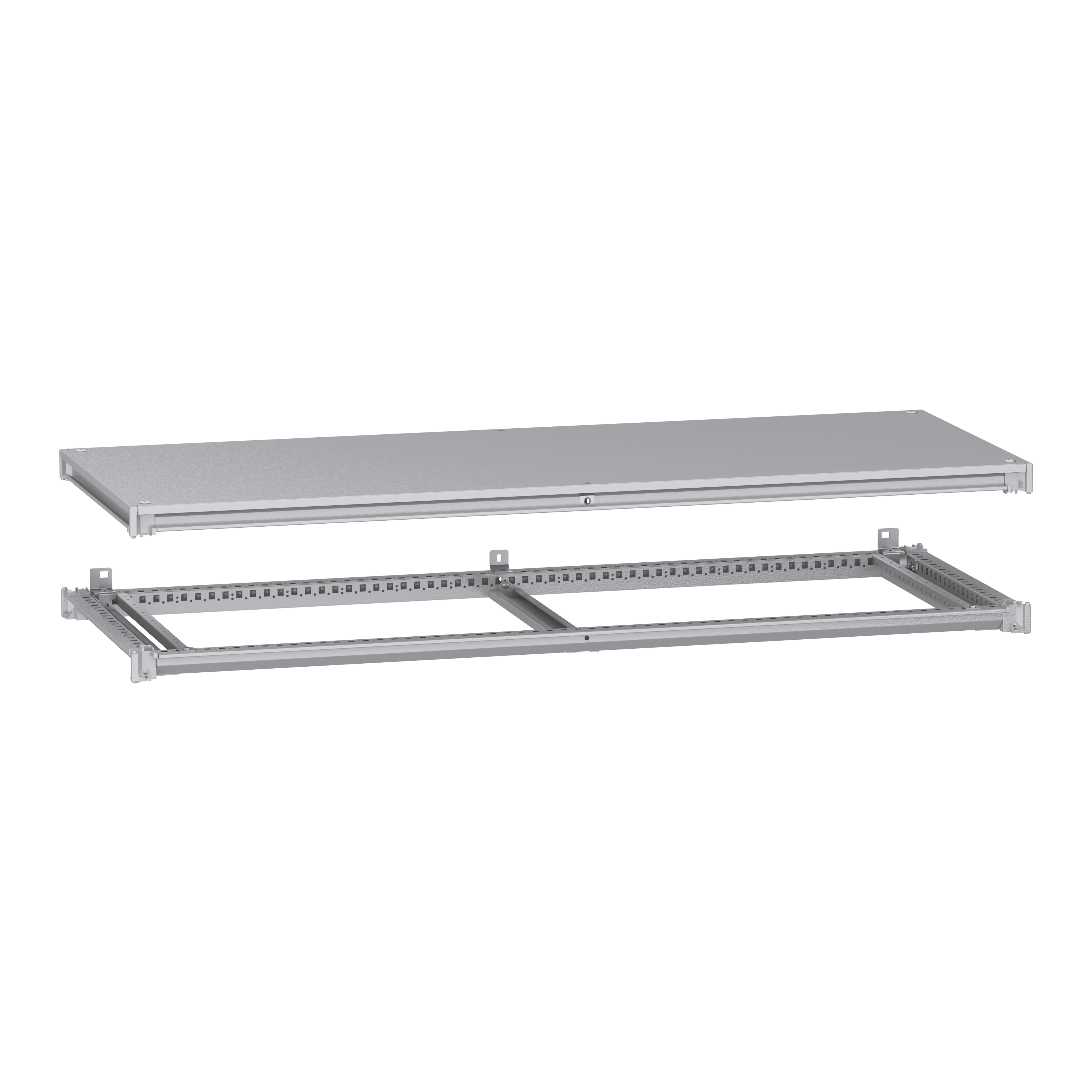 SCHNEIDER ELECTRIC - Telaio inferiore e superiore, PanelSeT SFN, per armadio elettrico L1600 P600mm, tetto incluso