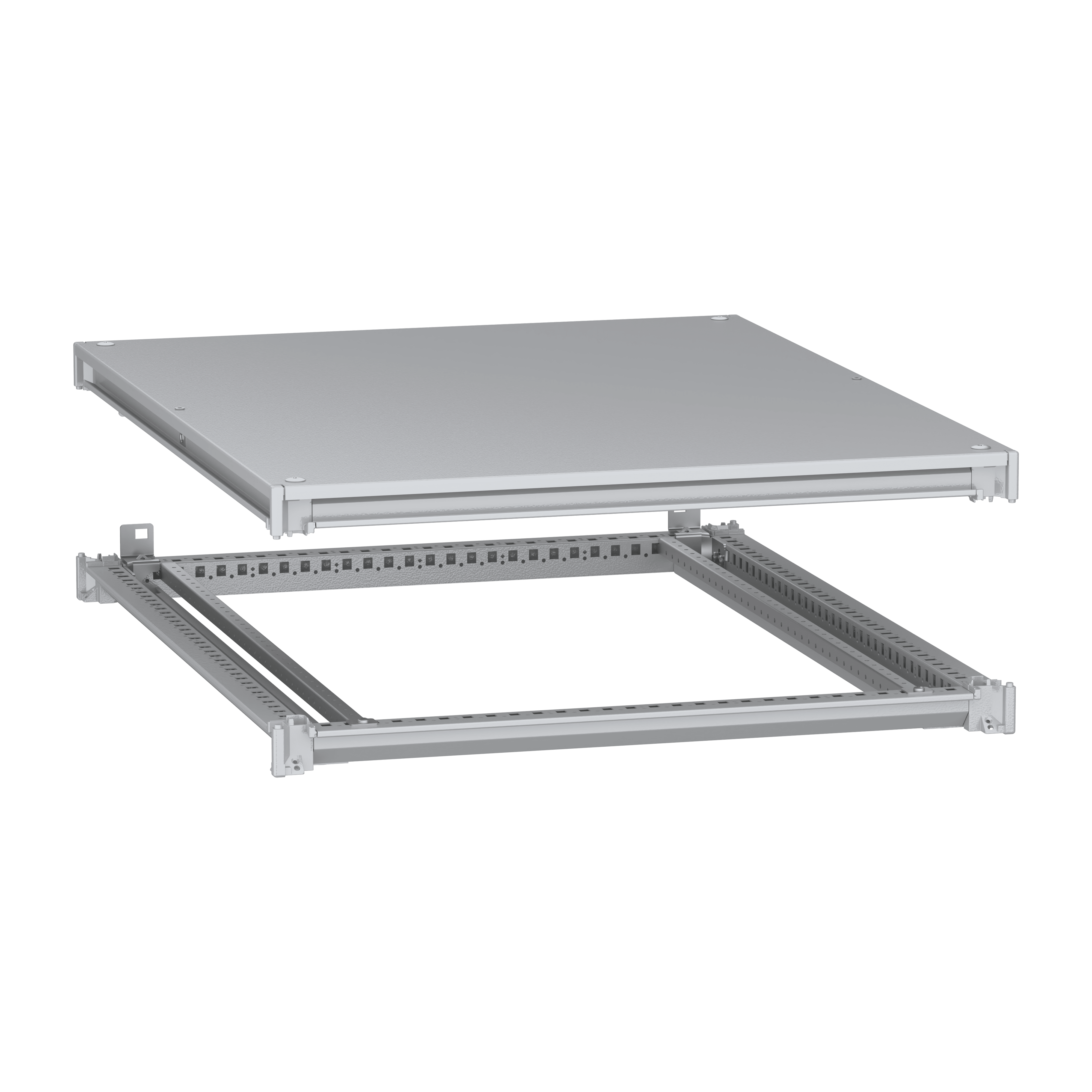 SCHNEIDER ELECTRIC - Telaio inferiore e superiore, PanelSeT SFN, per armadio elettrico L 800 P1000mm, tetto incluso