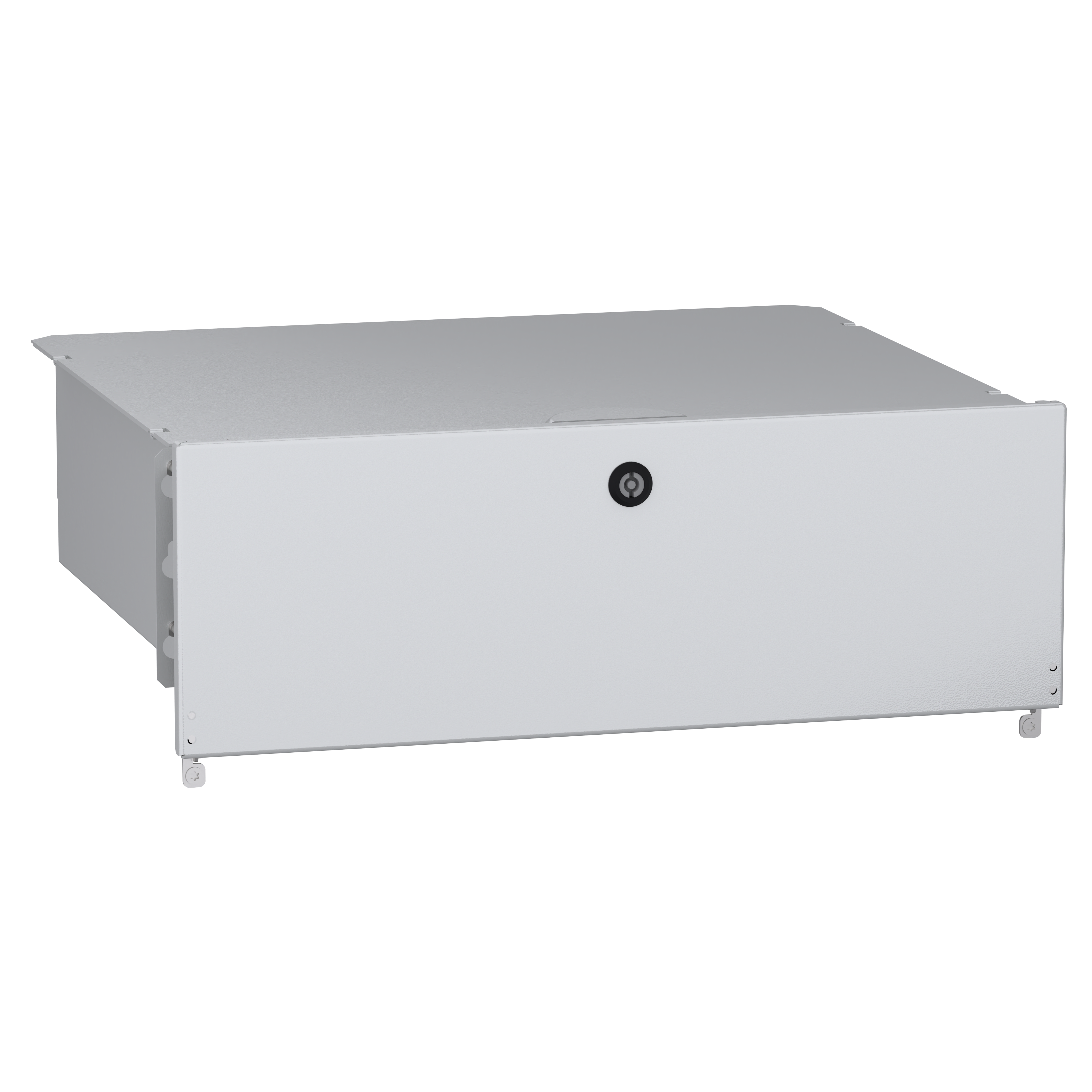 SCHNEIDER ELECTRIC - Cassetto per tastiera e mouse per armadi elettrici PC W600mm PanelSeT SFN, RAL7035 NSYSFNPCMK600