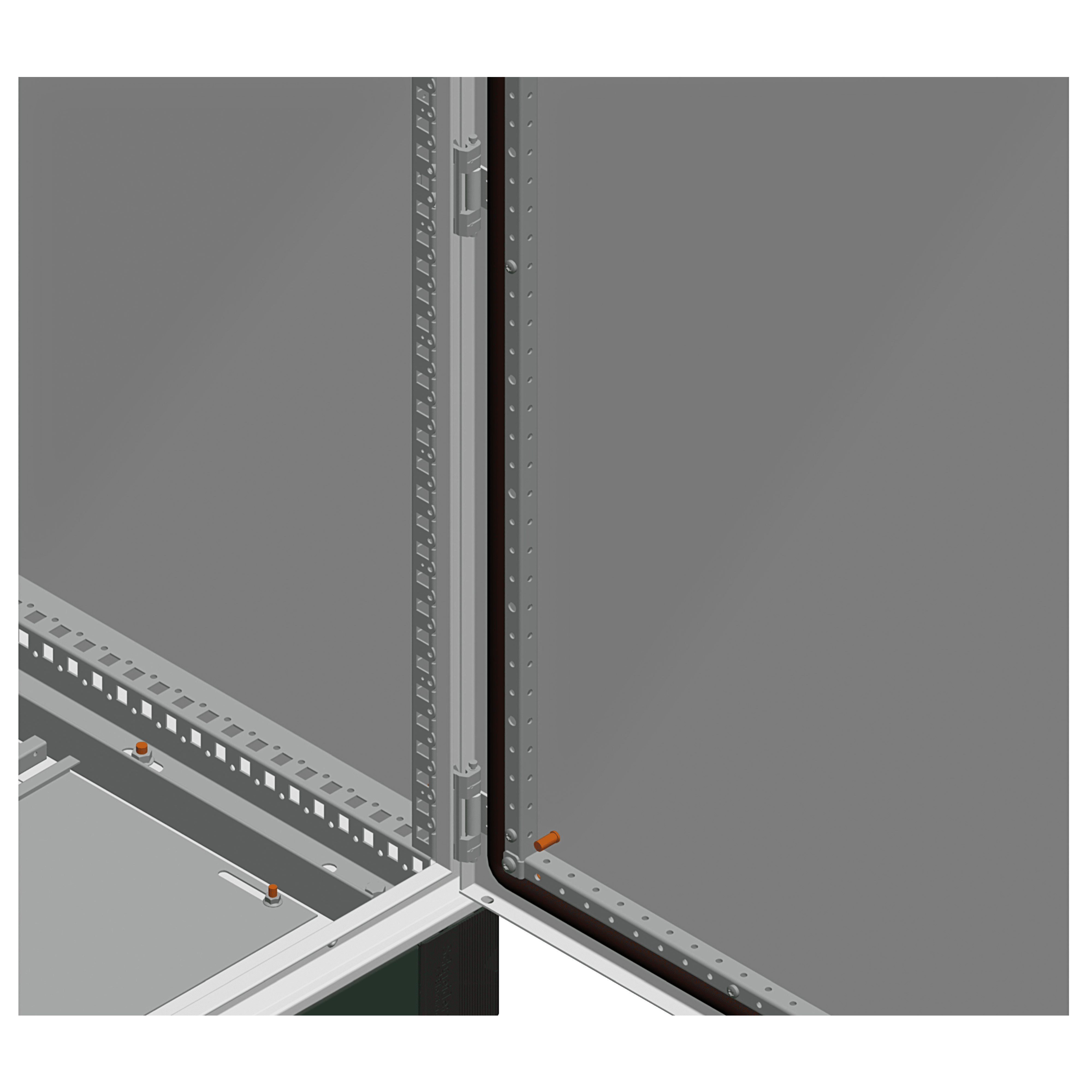 SCHNEIDER ELECTRIC - 2 Profilati verticali 1400 mm - PanelSeT SM