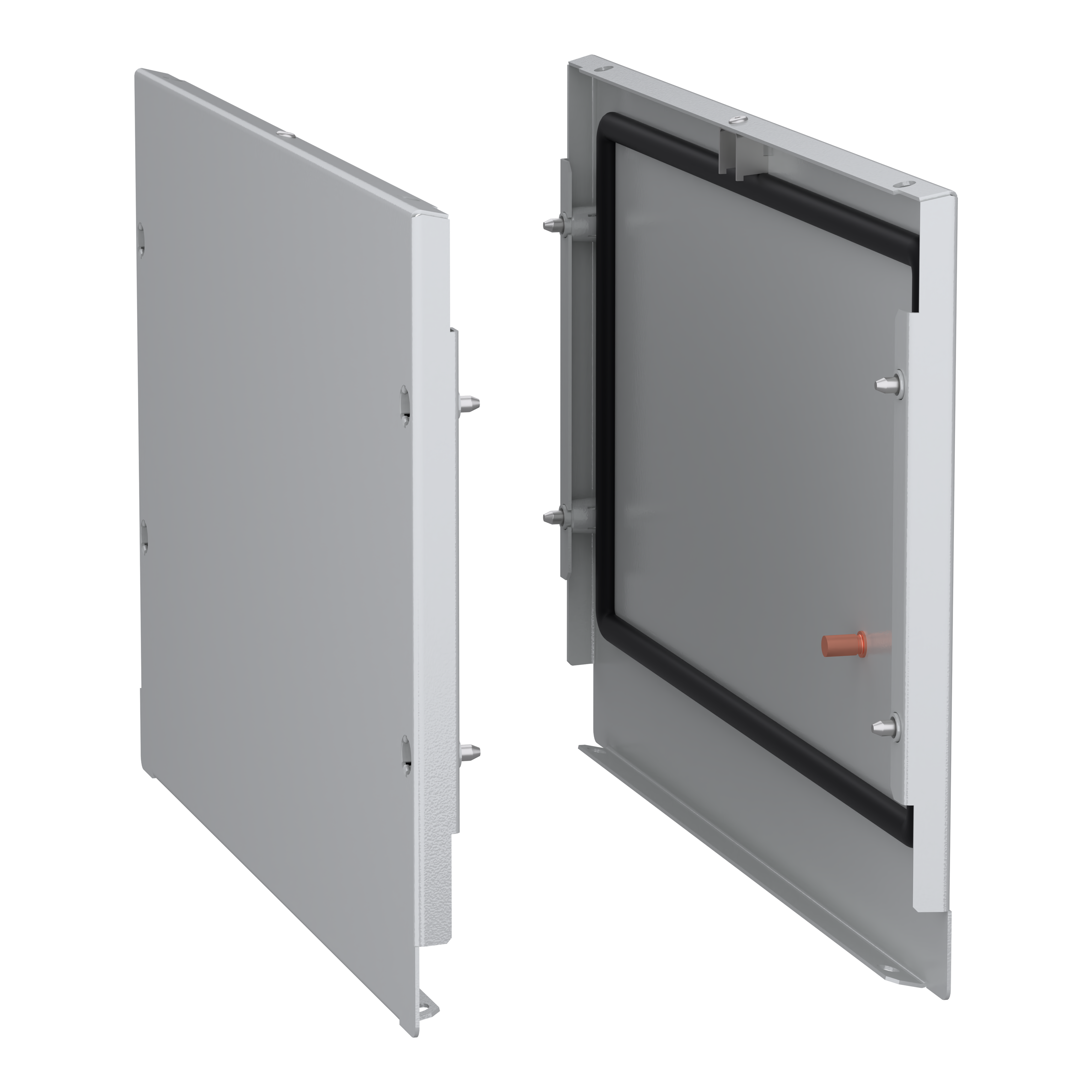 SCHNEIDER ELECTRIC - Pannelli laterali, PanelSeT SFN, per camera sbarre D500mm su quadro elettrico, RAL 7035, set di 2