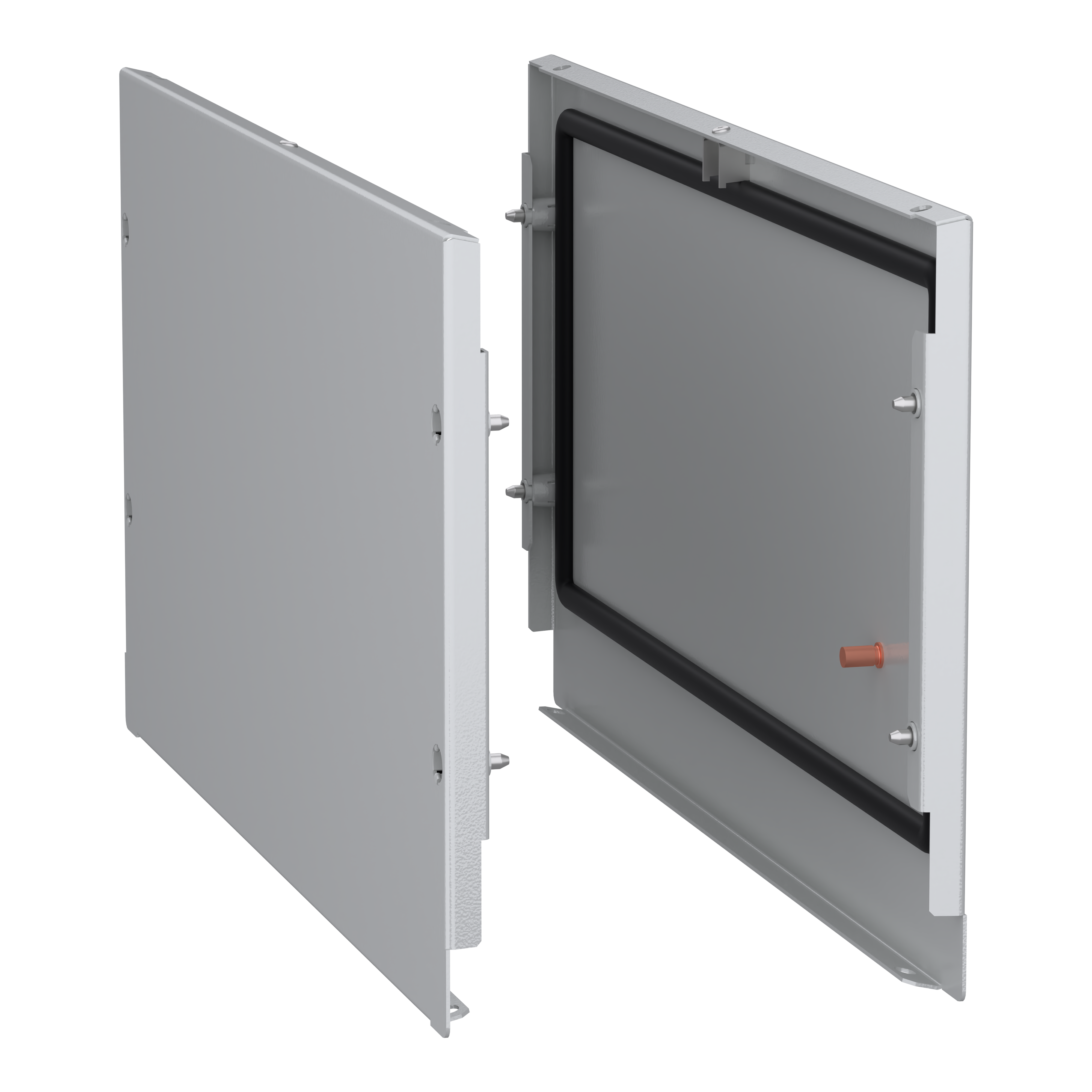 SCHNEIDER ELECTRIC - Pannelli laterali, PanelSeT SFN, per camera sbarre D600mm su quadro elettrico, RAL 7035, set di 2